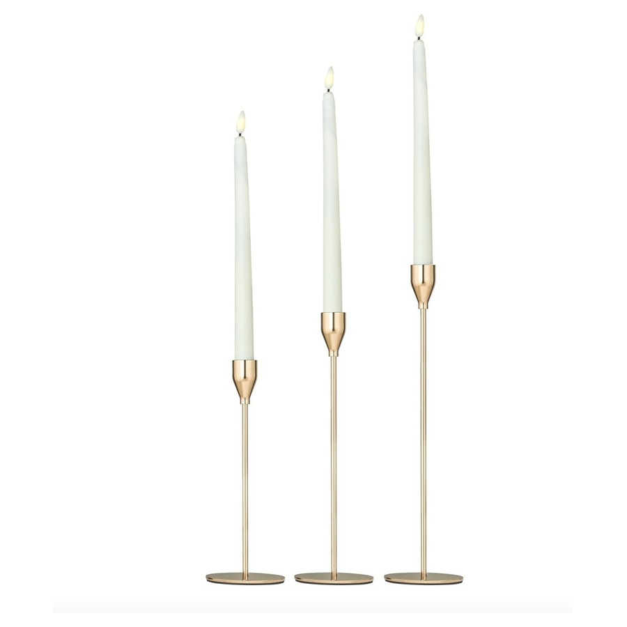 Led свеча 2х28см белого цвета - Фото миниатюра 5