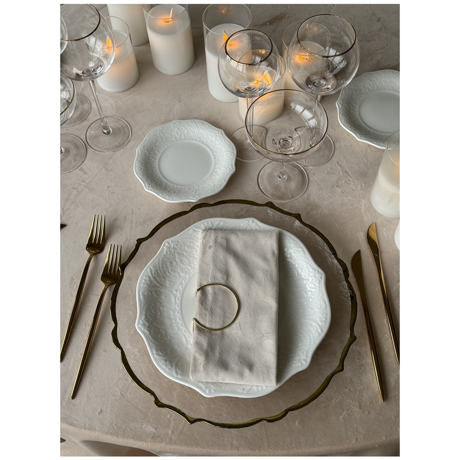 Набор «Имс» глянцевое золото из двух предметов - Фото миниатюра 3