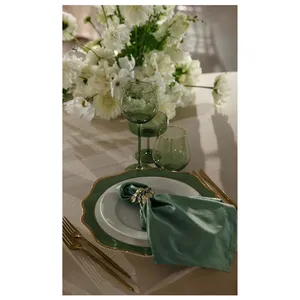 Блюдце для шампанского «Телеро» оливковое - Фото 3