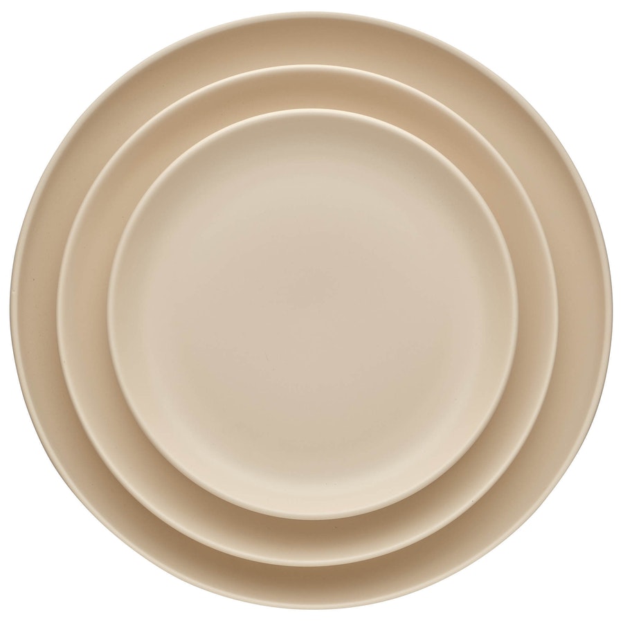 Набор тарелок «Моно» бежевых 31, 27 и 21см - Фото миниатюра 1