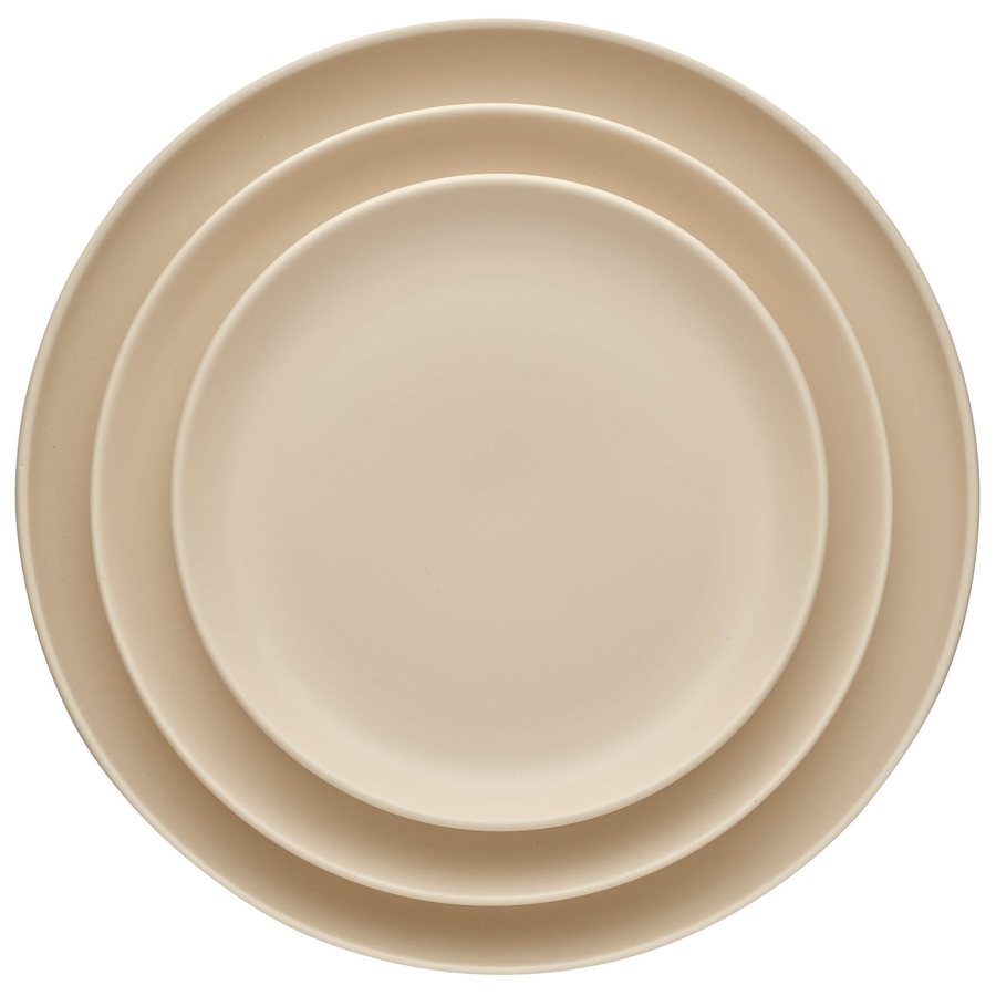 Набор тарелок «Моно» бежевых 31, 27 и 21см - Фото миниатюра 1