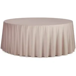 Скатерть круглая бархатная пыльно-розовая