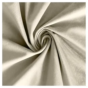 Скатерть прямоугольная бархатная светло-бежевая - Фото 2