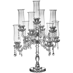 Канделябр «Алис» на 9 свечей хрустальный  малый