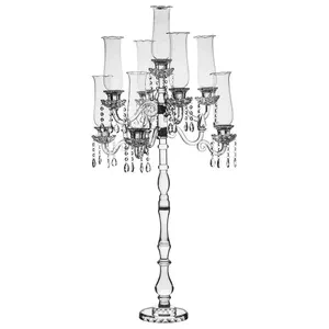 Канделябр «Алис» на 9 свечей хрустальный большой