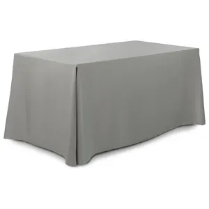 Скатерть прямоугольная габардин серая