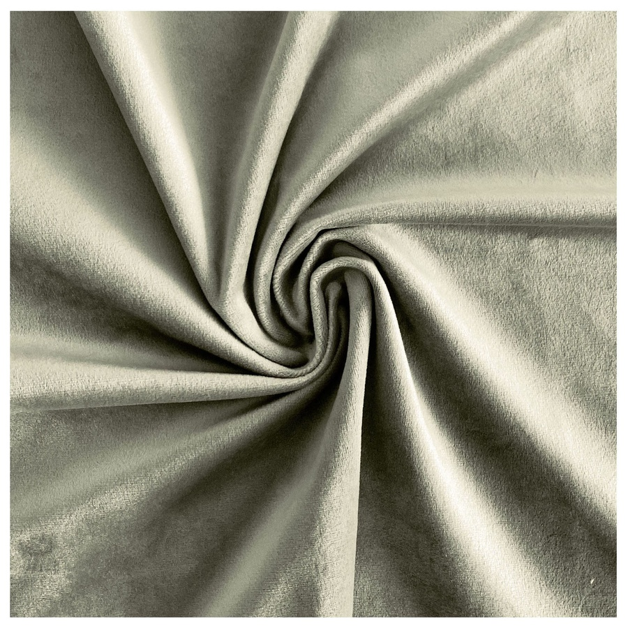 Скатерть круглая бархатная пыльно-зеленая - Фото миниатюра 2