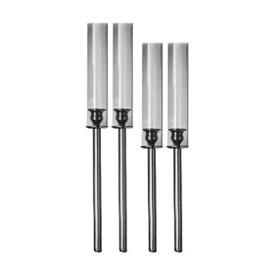 4 дымчатых стойки с плафонами: 60, 50см - Фото миниатюра 1