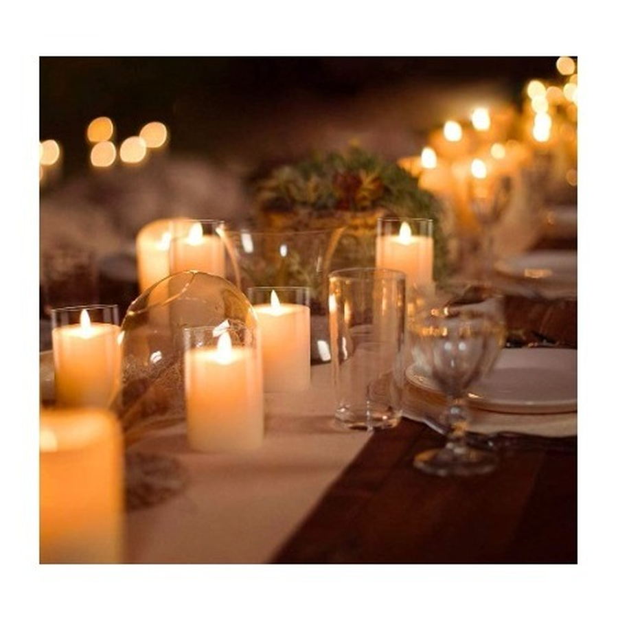 Набор Led свечей белого цвета - Фото миниатюра 2