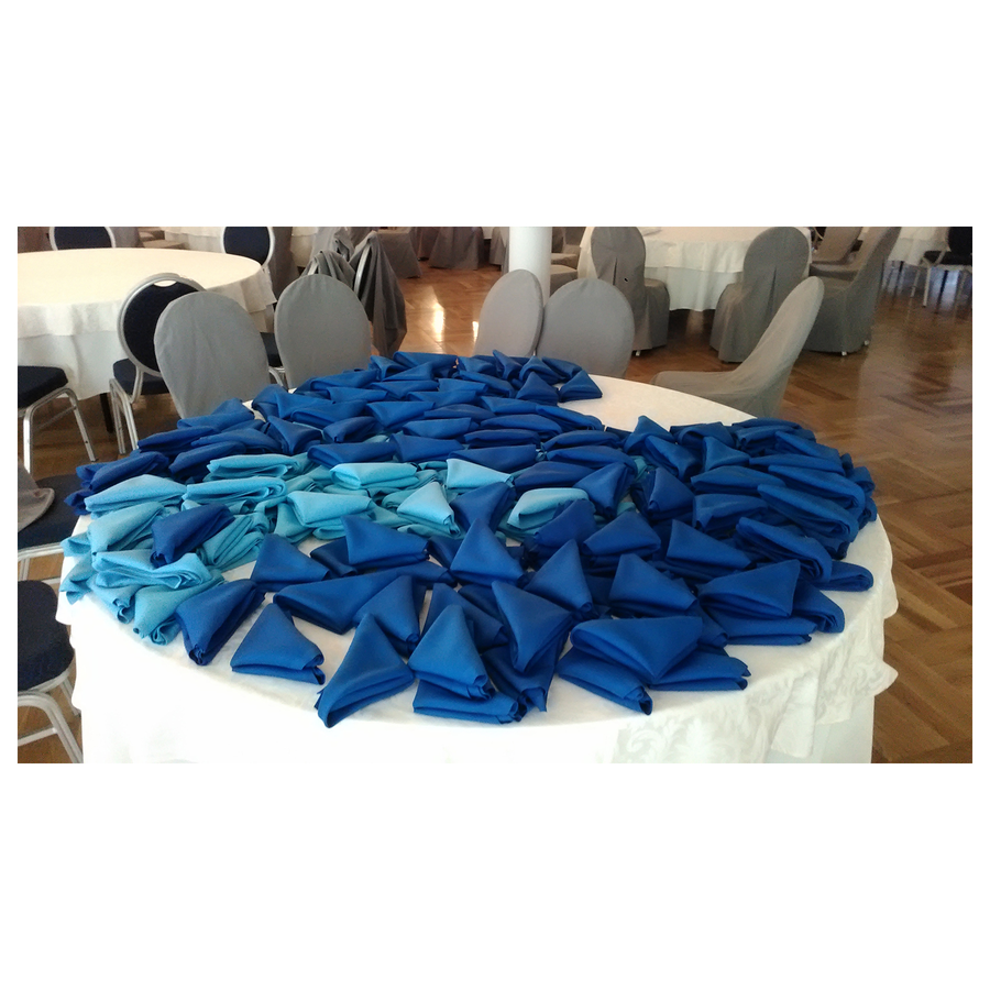 Салфетка габардин голубая - Фото миниатюра 2