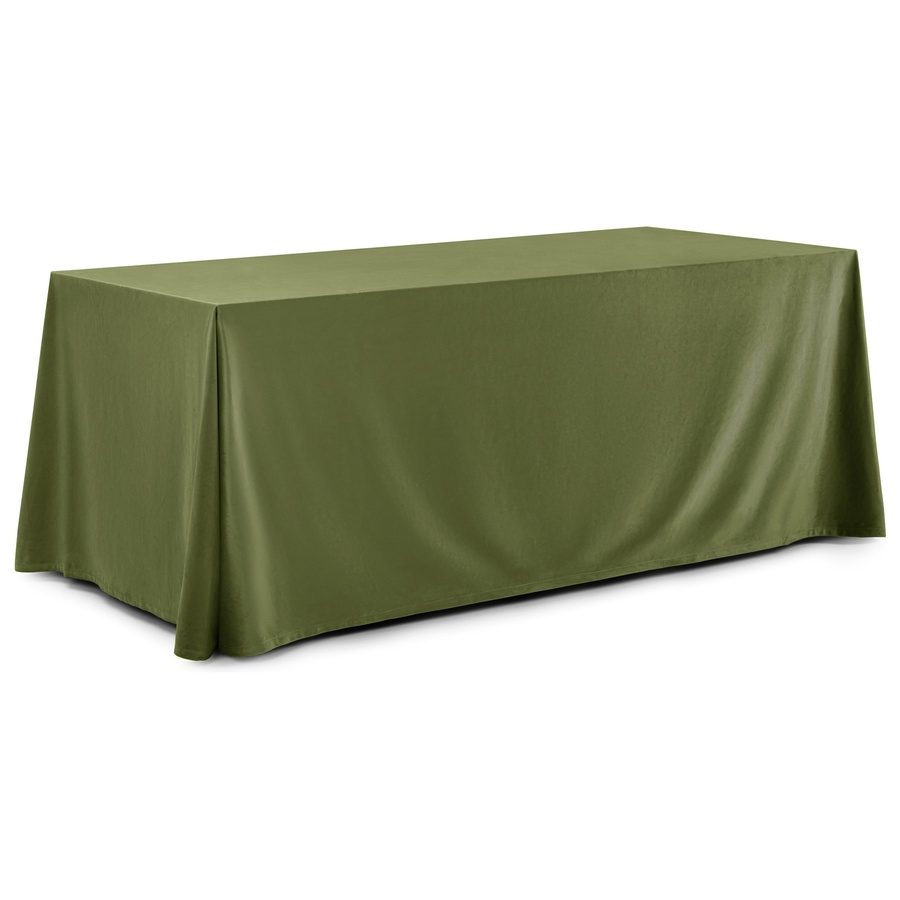 Скатерть прямоугольная бархатная мшистая - Фото миниатюра 1