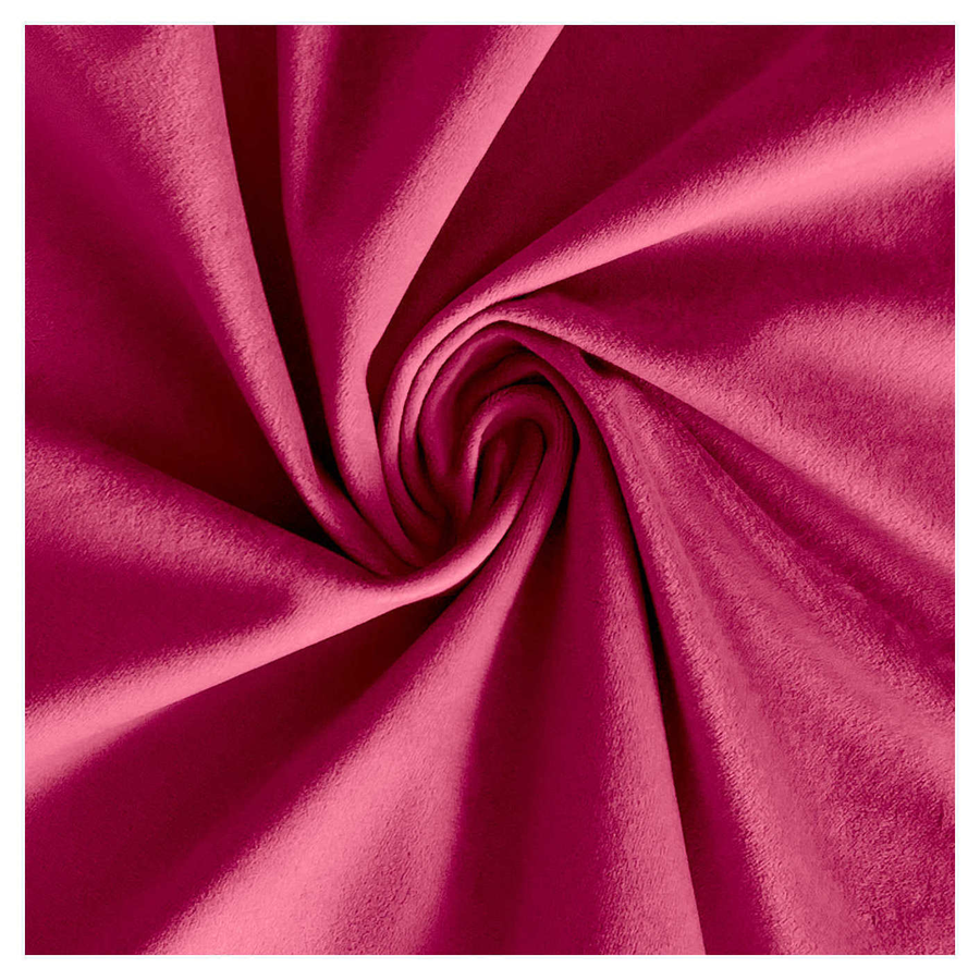 Скатерть прямая широкая бархатная малиновая - Фото миниатюра 2