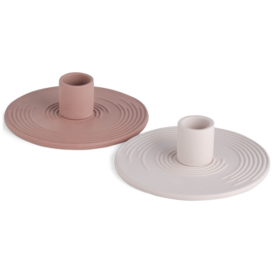 Набор подсвечников Ассо розовые - Фото миниатюра 1