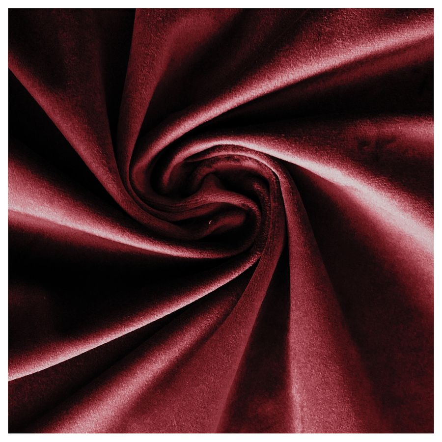 Скатерть прямоугольная бархатная бордовая - Фото миниатюра 2