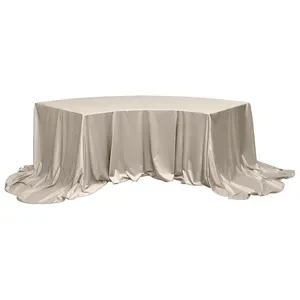 Скатерть для президиума бархатная серо-бежевая - Фото 2