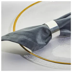 Кольцо для салфетки «Нобель» серебряное - Фото 2