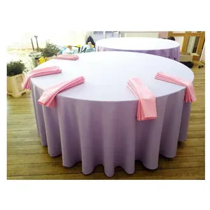 Скатерть прямоугольная габардин лавандовая - Фото 2