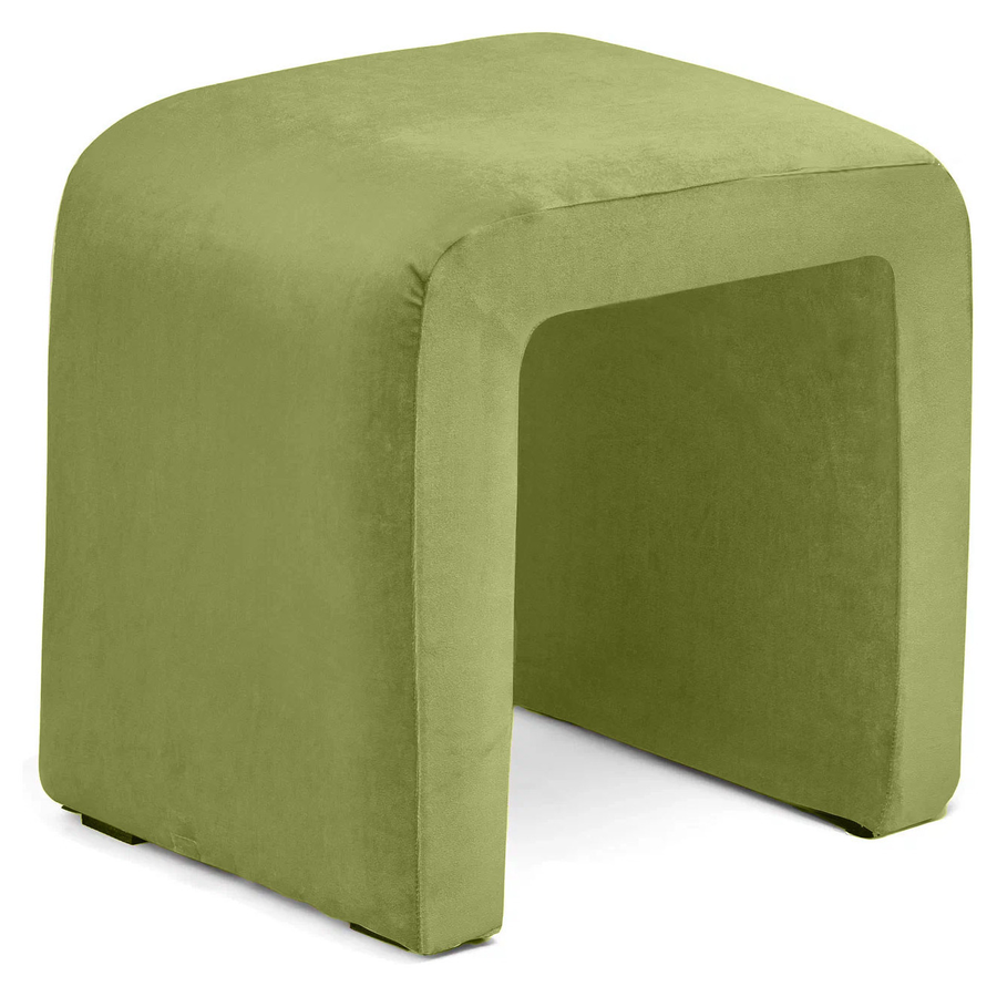 Пуф «П» зеленый бархат - Фото миниатюра 1