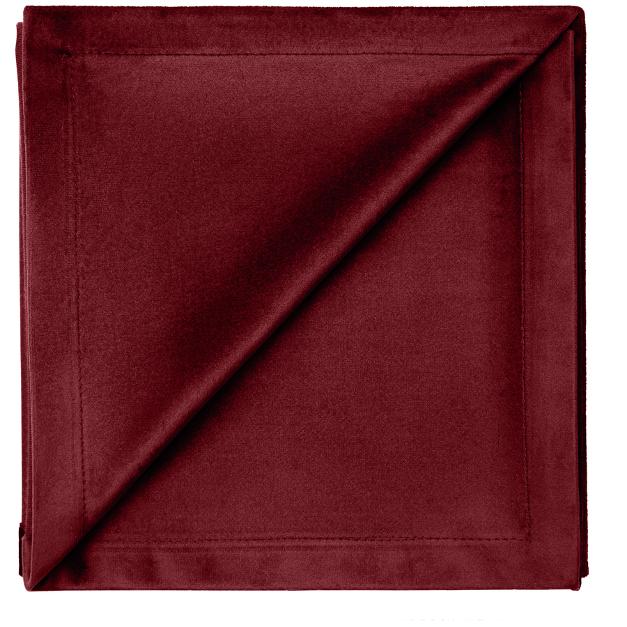 Салфетка бархатная бордовая - Фото миниатюра 1