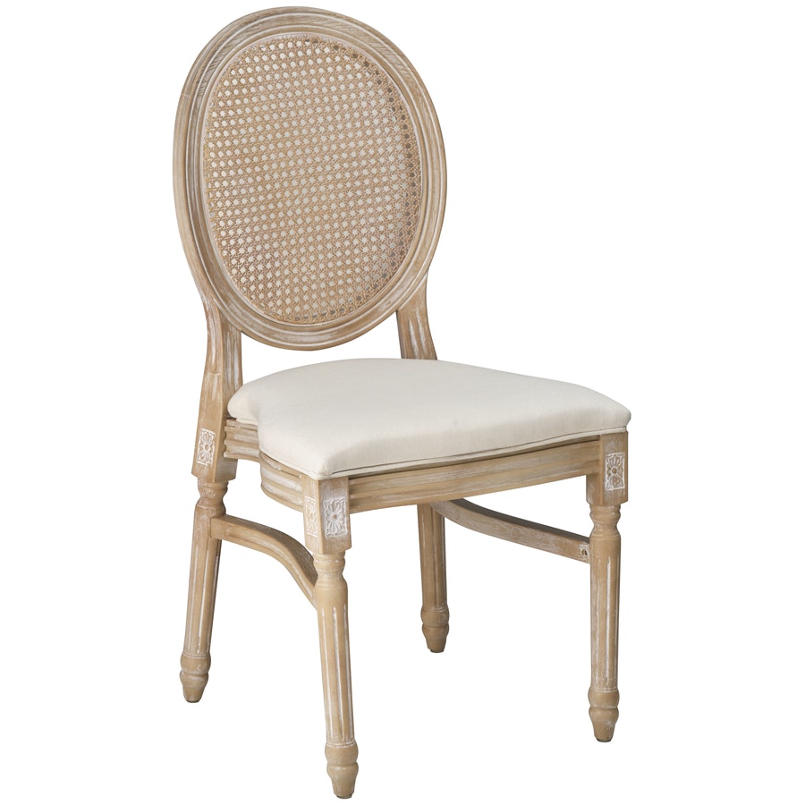 Стул «Леон» с ротанговой спинкой, полипропилен - Фото миниатюра 1