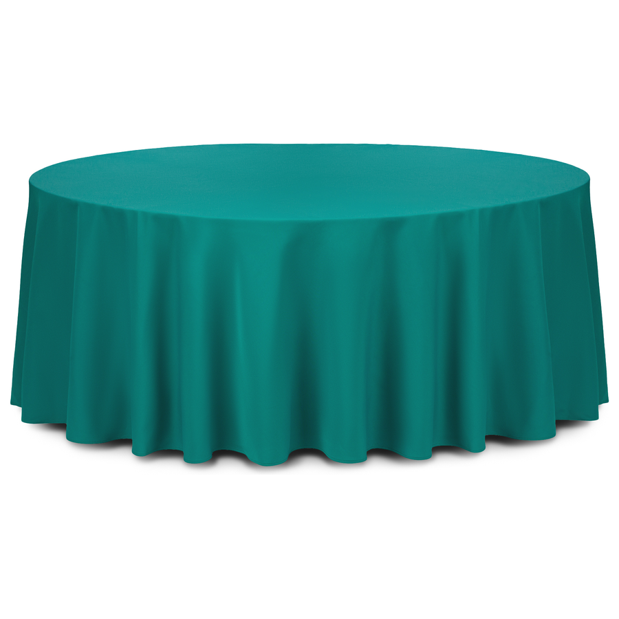 Скатерть круглая габардин малахитовая - Фото миниатюра 1