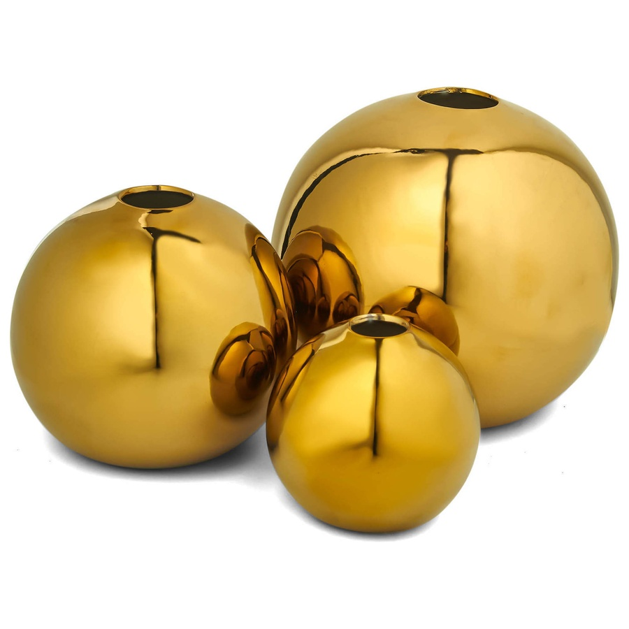 Набор золотых ваз «Рондо» - Фото миниатюра 1