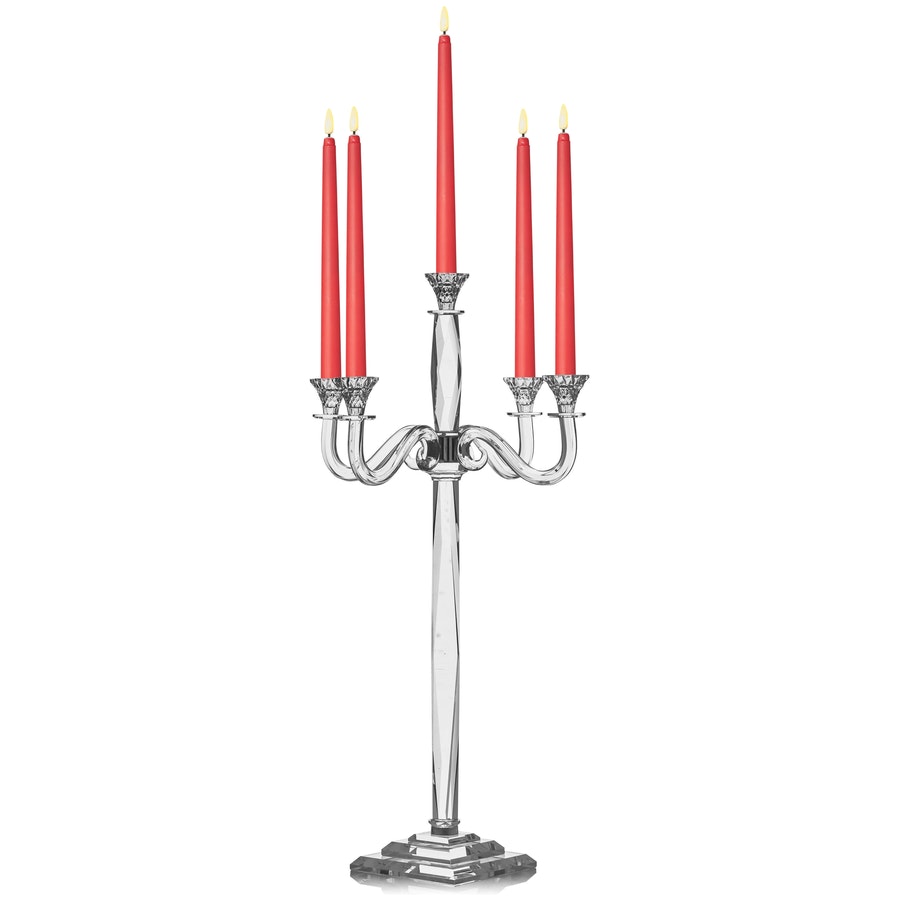 Канделябр «Фесон» на 5 свечей хрустальный - Фото миниатюра 4