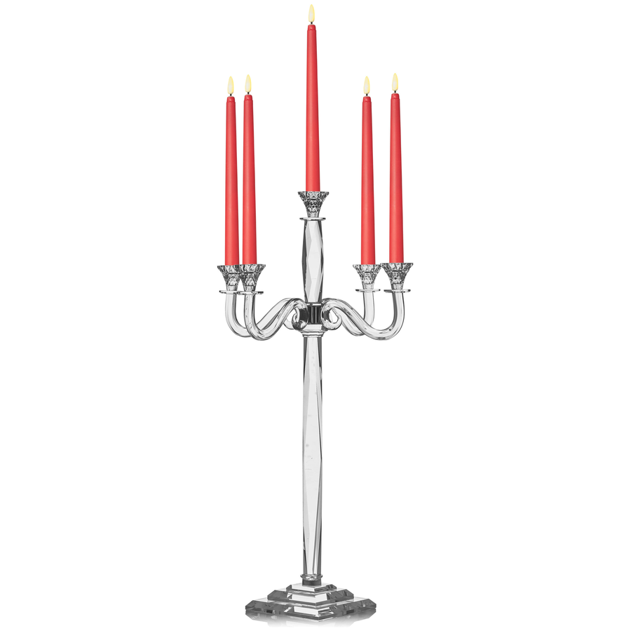 Канделябр «Фесон» на 5 свечей хрустальный - Фото миниатюра 4