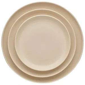Набор тарелок «Моно» бежевых 31, 27 и 21см - Фото 1