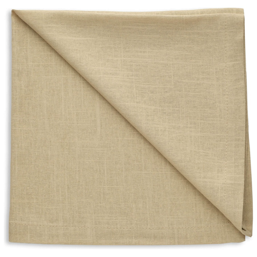 Салфетка льняная бежевая - Фото миниатюра 1