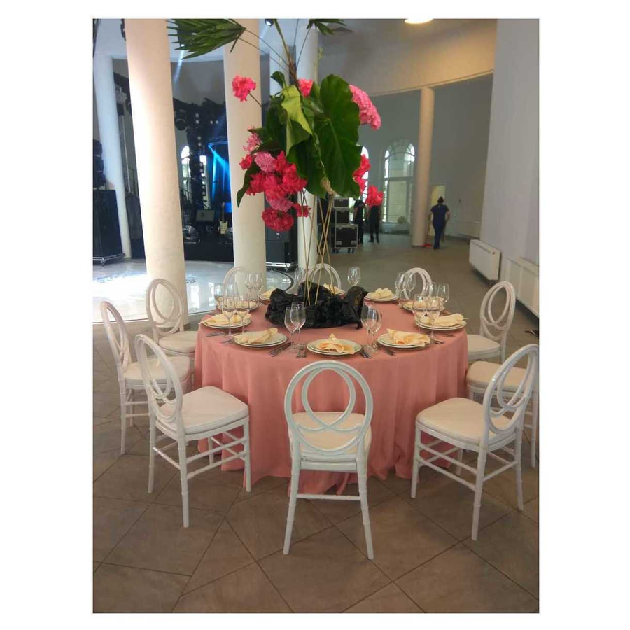 Скатерть круглая габардин жимолостная - Фото миниатюра 2