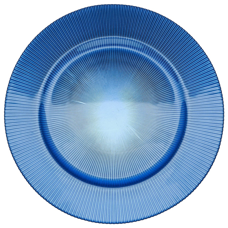 Подстановочная тарелка «Фере» синяя - Фото миниатюра 1