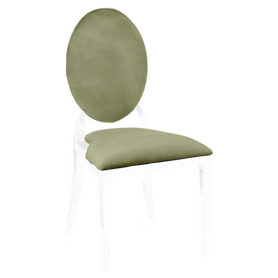 ПОДУШКИ 2 шт. к стулу Вашингтон, пыльно-зеленый бархат - Фото миниатюра 1