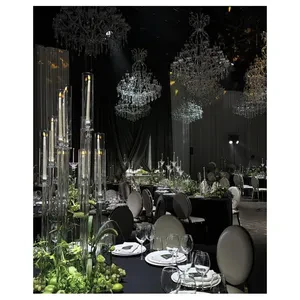 Канделябр «Пламп» на 12 свечей прозрачный стеклянный - Фото 4