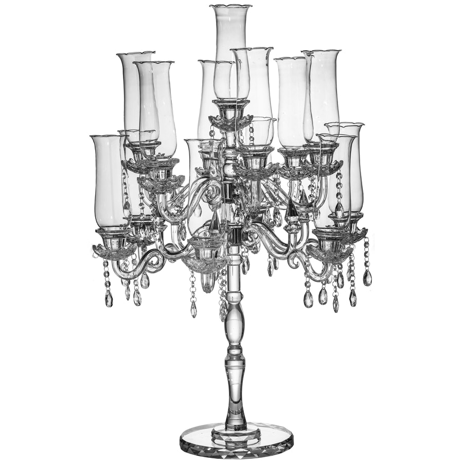 Канделябр «Алис» на 13 свечей хрустальный малый - Фото миниатюра 1