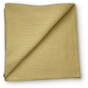 Салфетка из муслина горчичная