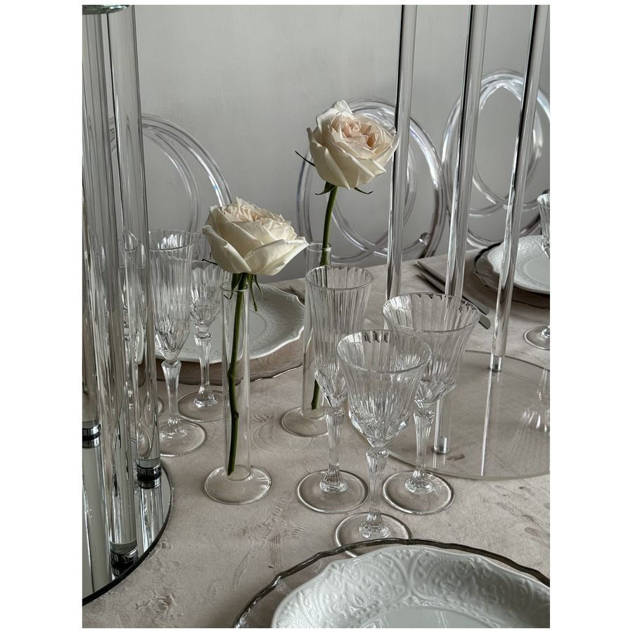 Стойка для цветов  прозрачная «Фрея» средняя - Фото миниатюра 3