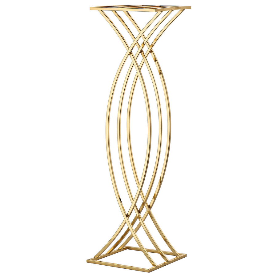 Стойка для цветов «Стэнли» золотая - Фото миниатюра 1