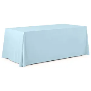 Скатерть прямая широкая бархатная небесная