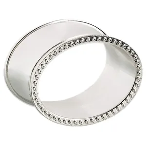 Кольцо для салфетки «Мирт» серебряное - Фото 1