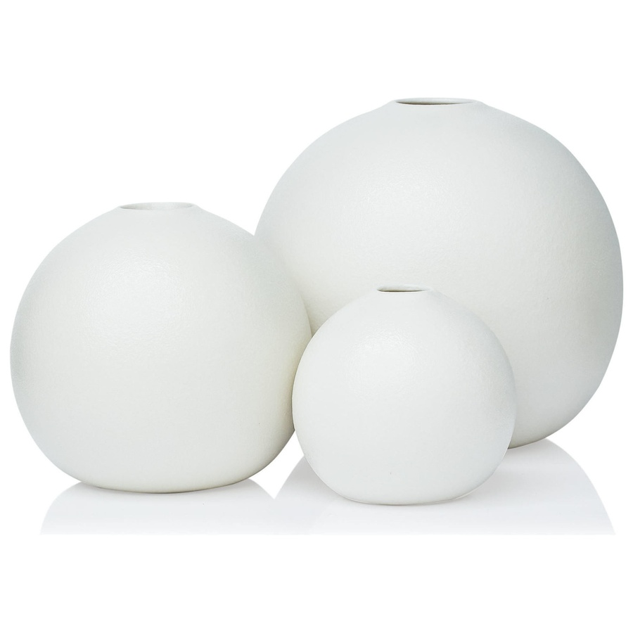 Набор белых ваз «Рондо» - Фото миниатюра 1