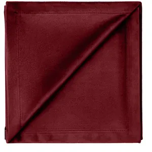 Салфетка бархатная бордовая