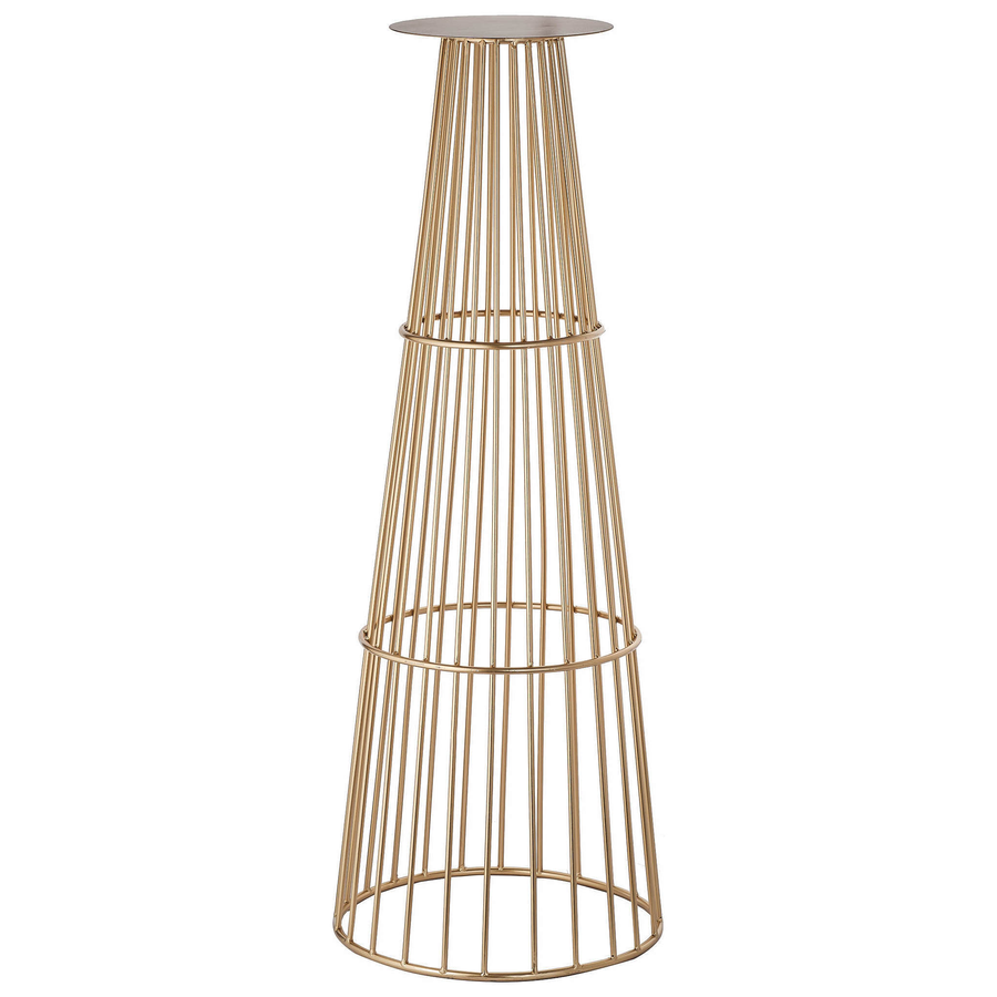 Стойка для цветов «Эйфи» золотая - Фото миниатюра 1