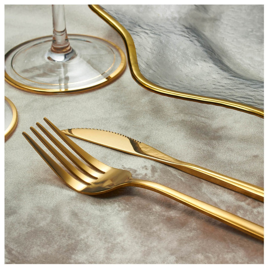 Набор «Имс» глянцевое золото из двух предметов - Фото миниатюра 2