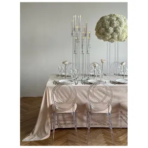 Канделябр «Пламп» на 12 свечей прозрачный стеклянный - Фото 3