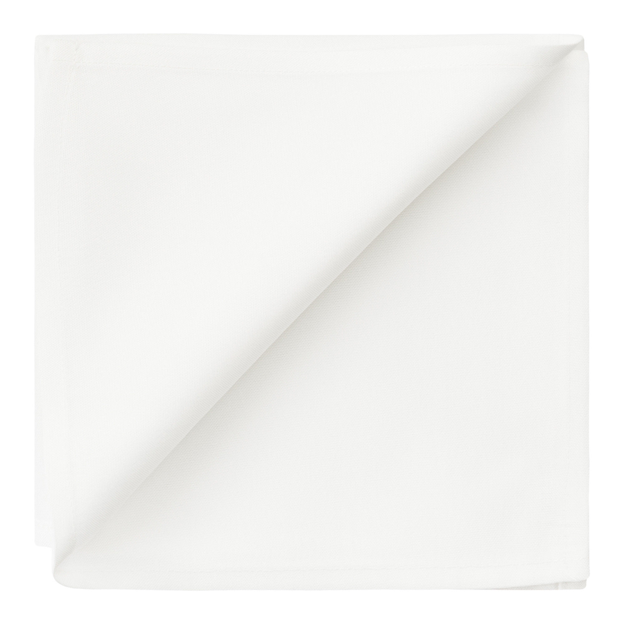 Салфетка поликоттон белая - Фото миниатюра 1