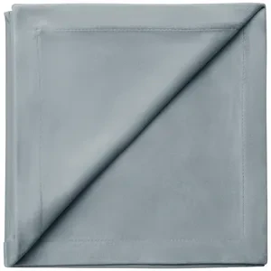 Салфетка бархатная серо-голубая