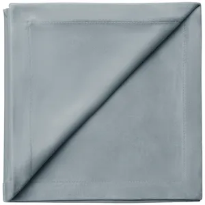 Салфетка бархатная серо-голубая