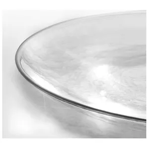 Подстановочная тарелка «Анитра» прозрачная с серебряной каймой - Фото 2