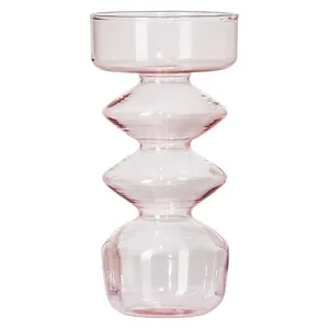 Ваза «Букли-2» розовая - Фото 1